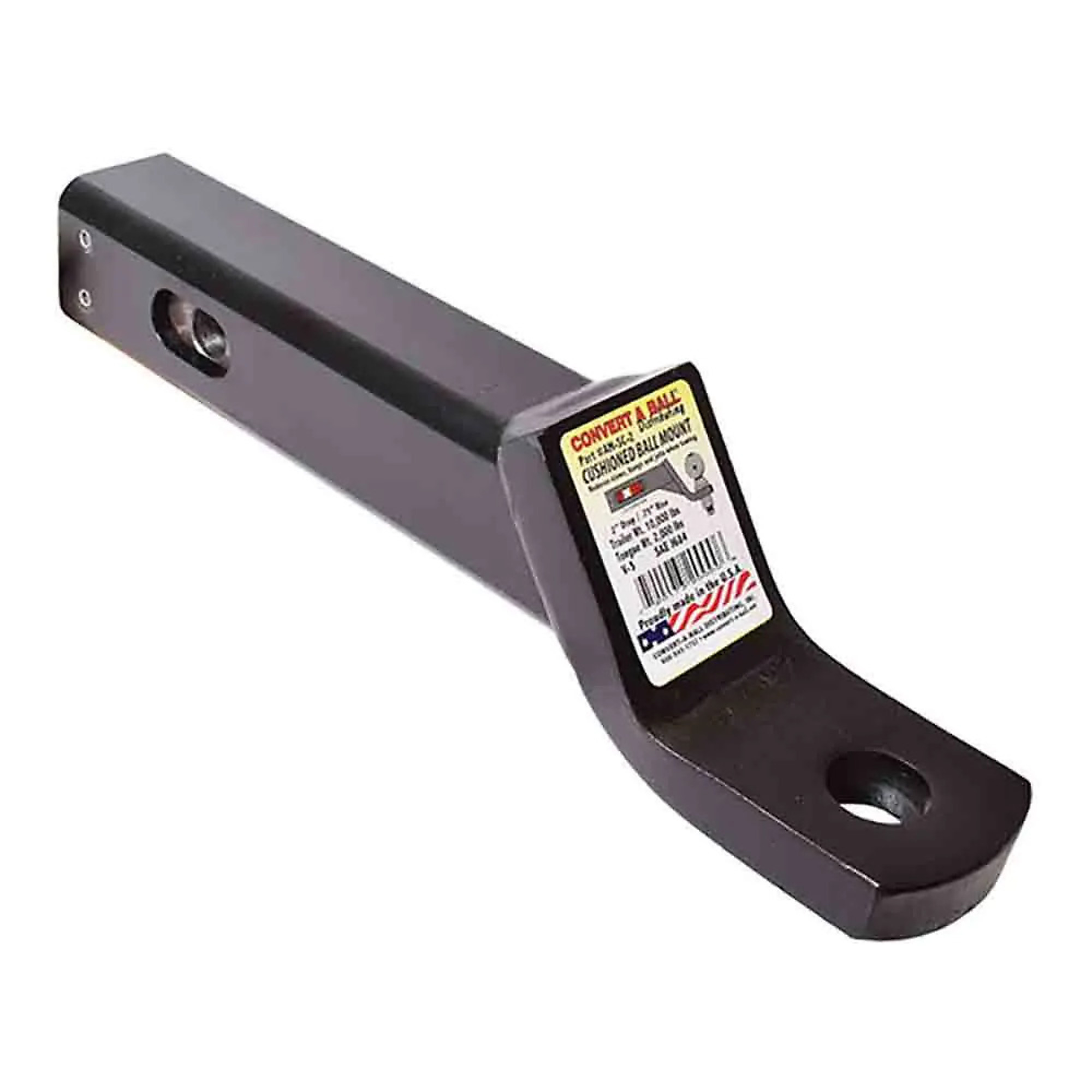 Convert-A-Ball Cushioned Ball Mount — 2in. Receiver, 2in. Drop, 10,000 lbs. GTW, Model# AM-SC-2